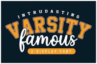 Craft Bold Designs with the Varsity Famous Font