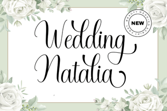 Natalia Font for Wedding Invitations and Decor