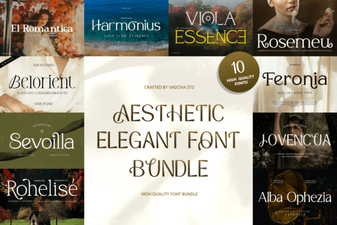 Elevate Your Designs with Elegant Aesthetic Fonts