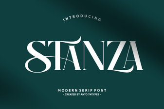 Creative Typography Using Stanza Font